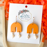 Game Day Gracie Earrings- Orange