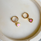 Gold-filled Starburst Huggies- Purple