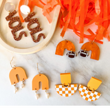 Game Day Gracie Earrings- Orange