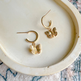 Gold-filled Butterfly Hoops