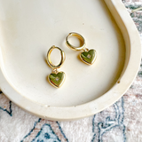 Gold-filled Heart Huggies