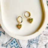 Gold-filled Heart Huggies