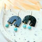 Noir Gracie Earrings- Leopard