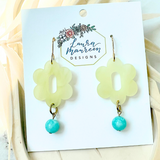 Quartz Elyn Earrings- Jade
