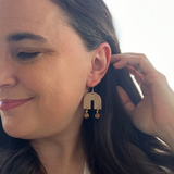 Everyday Gracie Earrings- Camel & Jasper