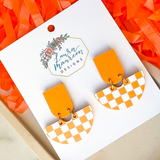 Game Day Betty Earrings- Orange
