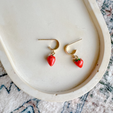 Gold-filled Strawberry Hoops