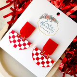 Game Day Betty Earrings- Red