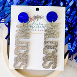 Game Day Mascot Earrings- Wildcats