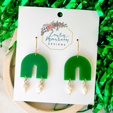 Game Day Gracie Earrings- Green