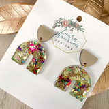 Glitter Party Claire Earrings- Gold