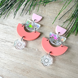 Holiday '22- Snowflake Clementine Earrings
