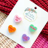 Valentine's- Mix & Match Modern Candy Heart Studs